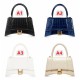 20colors HOURGLASS HANDBAG CROCODILE XS/S