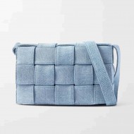 Brick Cassette Intrecciato Denim