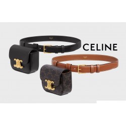 2colors BELT BAG TRIOMPHE BELT IN TRIOMPHE CANVAS AND CALFSKIN