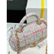 Chanel Small bag with top handle, Tweed, sequins