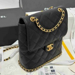 Chanel Caviar Chain Backpack