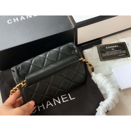 CHANEL Pearl Chain Belt Bag 