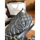 Chanel Black Quilted Caviar Leather Timeless CC Shoulder Bag