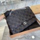 2colors CHANEL Denim AIRLINE XL CLASSIC FLAP BAG 38CM