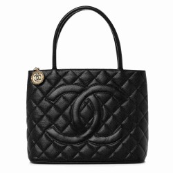 5colors Chanel Caviar Leather Medallion Tote