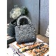 MINI LADY DIOR BAG Ultramatte Cannage Calfskin