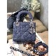 MINI LADY DIOR BAG Patent Cannage Calfskin