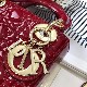 MINI LADY DIOR BAG Patent Cannage Calfskin