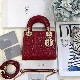 MINI LADY DIOR BAG Patent Cannage Calfskin