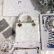 MINI LADY DIOR BAG Patent Cannage Calfskin