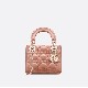 MINI LADY DIOR BAG Patent Cannage Calfskin