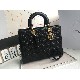 5colors LARGE LADY DIOR BAG Cannage Lambskin