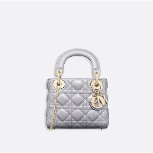 MINI LADY DIOR BAG Beaded Cannage Lambskin