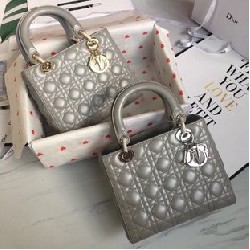 MEDIUM LADY DIOR BAG Beaded Cannage Lambskin