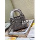 MINI LADY DIOR BAG Strass Cannage Satin
