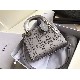 MINI LADY DIOR BAG Strass Cannage Satin