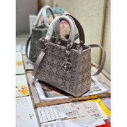 SMALL LADY DIOR BAG Strass Cannage Satin