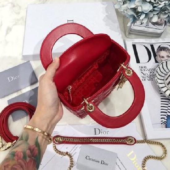 MINI LADY DIOR BAG Cannage Lambskin