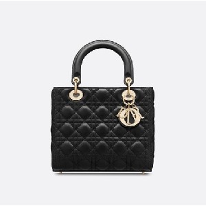  MEDIUM LADY DIOR BAG Cannage Lambskin