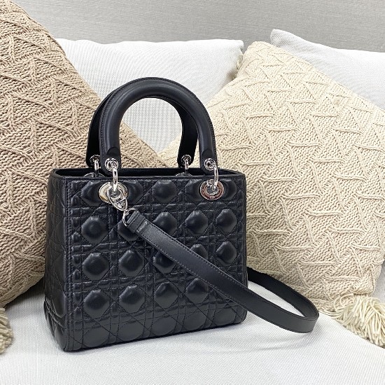 MEDIUM LADY DIOR BAG Cannage Lambskin