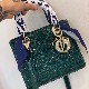 SMALL LADY DIOR BAG Patent Cannage Calfskin