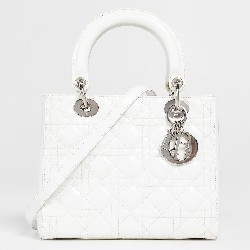 MEDIUM LADY DIOR BAG Patent Cannage Calfskin