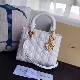 MEDIUM LADY DIOR BAG Patent Cannage Calfskin
