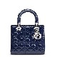 MEDIUM LADY DIOR BAG Patent Cannage Calfskin