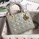 MEDIUM LADY DIOR BAG Patent Cannage Calfskin