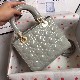 MEDIUM LADY DIOR BAG Patent Cannage Calfskin