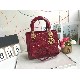 MEDIUM LADY DIOR BAG Patent Cannage Calfskin