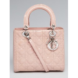 MEDIUM LADY DIOR BAG Patent Cannage Calfskin