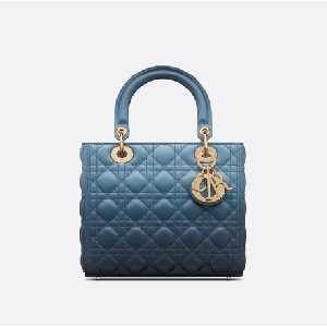 MEDIUM LADY DIOR BAG Gradient Cannage Lambskin