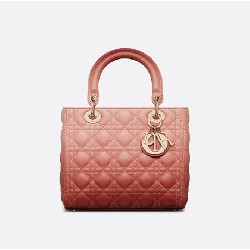 MEDIUM LADY DIOR BAG Gradient Cannage Lambskin