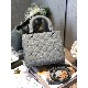 MEDIUM LADY DIOR BAG Ultramatte Cannage Calfskin