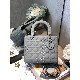 MEDIUM LADY DIOR BAG Ultramatte Cannage Calfskin