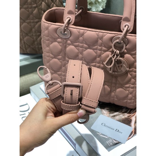 MEDIUM LADY DIOR BAG Ultramatte Cannage Calfskin