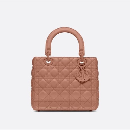 MEDIUM LADY DIOR BAG Ultramatte Cannage Calfskin