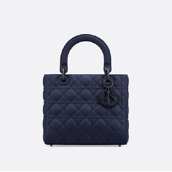 MEDIUM LADY DIOR BAG Ultramatte Cannage Calfskin