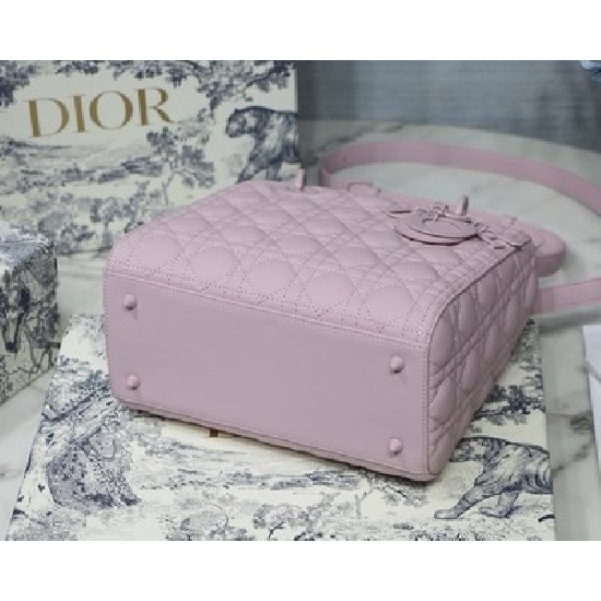MEDIUM LADY DIOR BAG Ultramatte Cannage Calfskin
