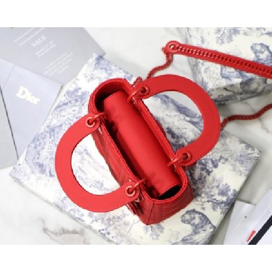 MINI LADY DIOR BAG Ultramatte Cannage Calfskin