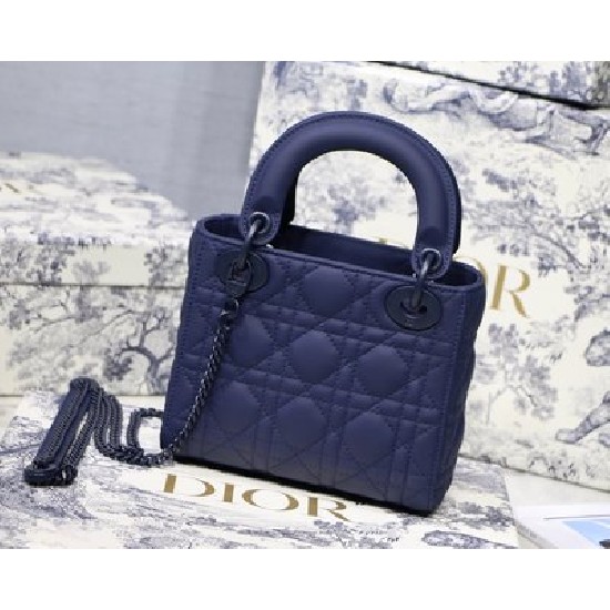 MINI LADY DIOR BAG Ultramatte Cannage Calfskin