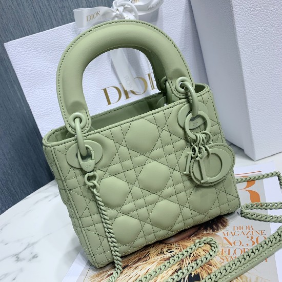 MINI LADY DIOR BAG Ultramatte Cannage Calfskin