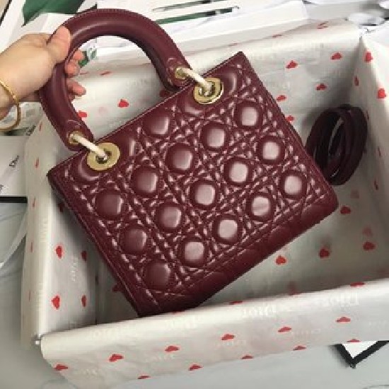 MEDIUM LADY DIOR BAG Cannage Lambskin