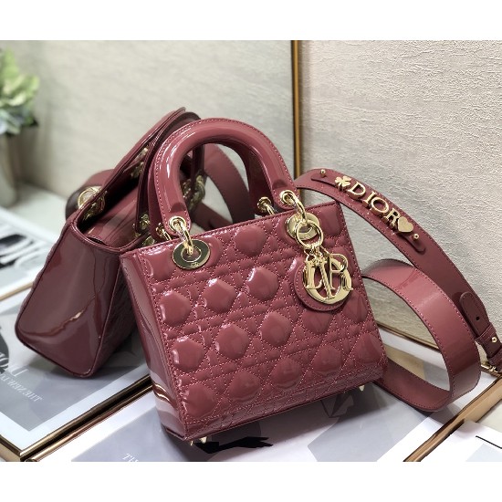 LADY DIOR MY ABCDIOR BAG Patent Cannage Calfskin