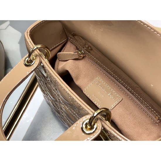 LADY DIOR MY ABCDIOR BAG Patent Cannage Calfskin