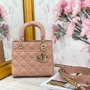 LADY DIOR MY ABCDIOR BAG Patent Cannage Calfskin