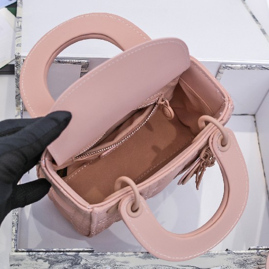 MINI LADY DIOR BAG Ultramatte Cannage Calfskin