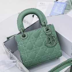 MINI LADY DIOR BAG Ultramatte Cannage Calfskin