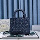 MEDIUM LADY DIOR BAG Ultramatte Cannage Calfskin